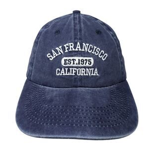 San Francisco California Est. 1975 Slideback Hat Blue OS Adjustable Embroidered